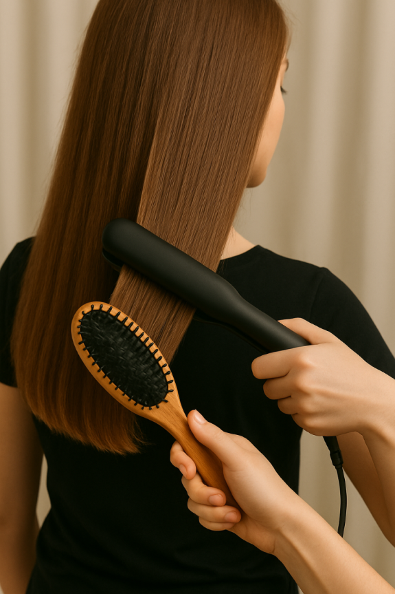 Cepillado con Planchado de Cabello