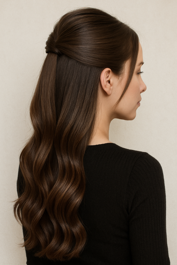 Peinado Semi Recogido + Ondas & Liso